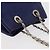Céline Borsa a Spalla CELINE in Pelle Blu Argento Auth 177125A - vista 6