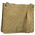 Borsa a Spalla GG Canvas Gucci Beige Oro 91762 Auth 176892 D'oro