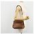 Borsa a Spalla PRADA in Pelle Marrone Oro Auth ep14232 D'oro - vista 22