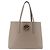 FENDI Tote Bag aus grauem Leder mit Silber 8BH348 Auth ep14374A Braun - Ansicht 2