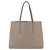 FENDI Tote Bag aus grauem Leder mit Silber 8BH348 Auth ep14374A Braun - Ansicht 3