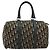 Christian Dior Trotter Canvas Handtasche Navy Silber Authentisch 168844 - Ansicht 3