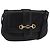Gucci Borsa a Spalla Horsebit in Pelle Nera e Oro Auth ep14024 Nero D'oro