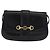 Gucci Borsa a Spalla Horsebit in Pelle Nera e Oro Auth ep14024 Nero D'oro - vista 2