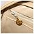 Borsa a spalla a catena CHANEL in pelle beige oro CC Auth bs34488 D'oro - vista 19