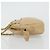 Borsa a spalla a catena CHANEL in pelle beige oro CC Auth bs34488 D'oro - vista 5