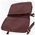 Cartier Borsa a Spalla Must Line in Pelle Bordeaux Oro Auth bs34510 D'oro Bordò - vista 14