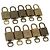 LOUIS VUITTON Set di 10 Lucchetti in Metallo Dorato LV Auth 167229 D'oro