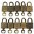 LOUIS VUITTON Set di 10 Lucchetti in Metallo Dorato LV Auth 167229 D'oro - vista 2