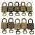 LOUIS VUITTON Set di 10 Lucchetti in Metallo Dorato LV Auth 167229 D'oro - vista 3