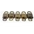 LOUIS VUITTON Set di 10 Lucchetti in Metallo Dorato LV Auth 167229 D'oro - vista 6