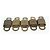 LOUIS VUITTON Set di 10 Lucchetti in Metallo Dorato LV Auth 167229 D'oro - vista 7