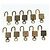 LOUIS VUITTON Set di 10 Lucchetti in Metallo Dorato LV Auth 167229 D'oro - vista 8