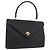 BALLY Borsa a Mano Trapuntata in Pelle Nera e Oro Auth BA12212A Nero D'oro