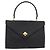 BALLY Borsa a Mano Trapuntata in Pelle Nera e Oro Auth BA12212A Nero D'oro - vista 2