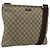 Gucci Borsa a Spalla GG Supreme PVC Beige Oro 201446 Auth ka4112 D'oro