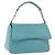 BALLY Borsa a mano in pelle blu turchese argento Auth BA12211A