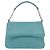 BALLY Borsa a mano in pelle blu turchese argento Auth BA12211A - vista 2