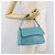 BALLY Borsa a mano in pelle blu turchese argento Auth BA12211A - vista 23