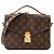 LOUIS VUITTON - Sac à bandoulière Métis Louis Vuitton en toile enduite monogrammée Marron