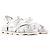 PRADA - Sandali Prada in pelle argentata (T35) Argento