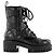 GUCCI - Stivaletti GG Gucci in pelle nera (T37) Nero - vista 2