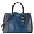 PRADA - Borsa a Spalla Galleria in Pelle Blu Grana