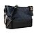 CHANEL - Borsa a Spalla Gabrielle Chanel in Pelle Pieghettata Blu Navy e Nera - vista 2