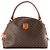Céline CELINE - Celine Handtasche aus beschichtetem Macadam Vintage-Gewebe Braun