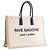 Cabas Rive Gauche SAINT LAURENT - Borsa a spalla Rive Gauche Saint Laurent in tela beige - vista 2