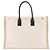 Cabas Rive Gauche SAINT LAURENT - Borsa a spalla Rive Gauche Saint Laurent in tela beige - vista 3