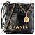 CHANEL - Borsa a tracolla Chanel 22 in pelle liscia nera Nero