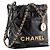 CHANEL - Borsa a tracolla Chanel 22 in pelle liscia nera Nero - vista 2