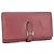 HERMÈS - Cartera Bearn Hermès en cuero granulada rosa - vista 2