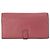 HERMÈS - Cartera Bearn Hermès en cuero granulada rosa - vista 3