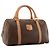 Céline CELINE - Boston 30 Macadam Celine Handtasche aus vintage braunem Canvas - Ansicht 2