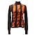 HERMÈS - Hermès Pullover aus Seide und Kaschmir in Braun und Orange (S-M) Schwarz