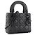 DIOR - Borsa a tracolla Lady Dior So Black Mini Dior in pelle cannage nera Nero - vista 2