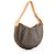 LOUIS VUITTON - Borsa a Spalla Croissant MM Louis Vuitton in Tela Monogrammata Marrone - vista 2