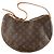 LOUIS VUITTON - Borsa a Spalla Croissant MM Louis Vuitton in Tela Monogrammata Marrone - vista 3