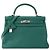 HERMÈS - Borsa Kelly 32 in Pelle Clémence Verde Scuro