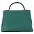 HERMÈS - Borsa Kelly 32 in Pelle Clémence Verde Scuro - vista 3