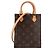 LOUIS VUITTON - Borsa a tracolla Cabas Plat PM Louis Vuitton in tela monogrammata Marrone