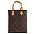 LOUIS VUITTON - Borsa a tracolla Cabas Plat PM Louis Vuitton in tela monogrammata Marrone - vista 3