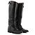 HERMÈS - Botas Jumping Hermès de Cuero Negro Liso (T36)