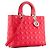 DIOR - Borsa Lady Dior large in pelle cannage rosa - vista 2