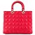 DIOR - Borsa Lady Dior large in pelle cannage rosa - vista 3