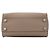 FENDI - Bolsa de Ombro Peekaboo Mini Fendi em Couro Texturizado Taupe com Alça de Python Marrom - vista 4