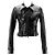 Courreges COURRÈGES - Giacca Courrèges in vinile nero (T34)