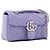 GUCCI - Borsa a Spalla GG Marmont Piccola in Pelle Liscia Lilla - vista 2